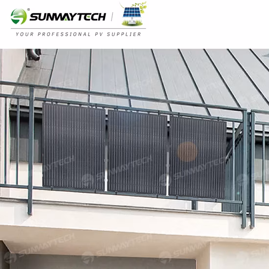 Easy Solar Kit Universal Balcón Panel solar Soportes de montaje Baranda de tierra Instalación de pared para sistema de montaje solar