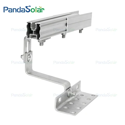 Sistema de montaje de techo de tejas de cerámica con gancho solar ajustable de acero inoxidable